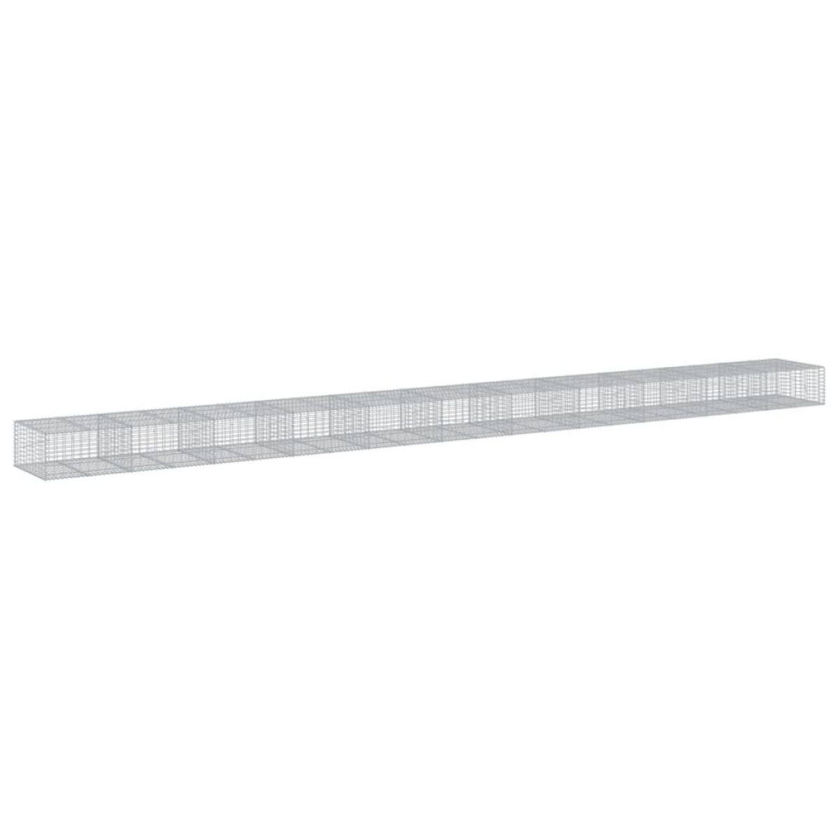 vidaXL Συρματοκιβώτιο με Κάλυμμα 1100x100x50εκ από Γαλβανισμένο Χάλυβα