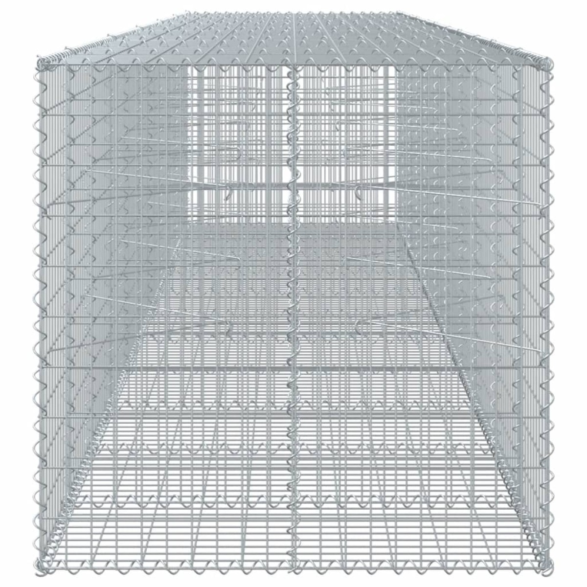 vidaXL Συρματοκιβώτιο με Κάλυμμα 550x100x100εκ από Γαλβανισμένο Χάλυβα