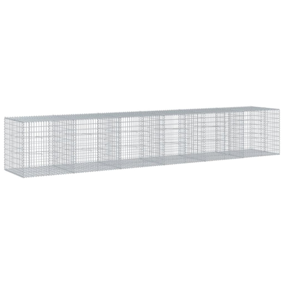 vidaXL Συρματοκιβώτιο με Κάλυμμα 600x100x100εκ από Γαλβανισμένο Χάλυβα