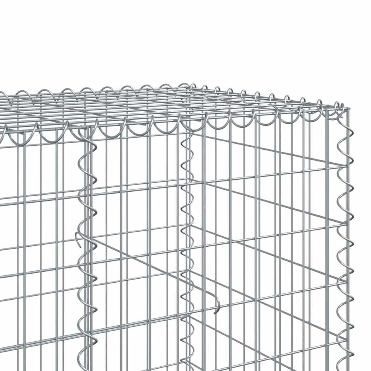vidaXL Συρματοκιβώτιο με Κάλυμμα 750x100x100εκ από Γαλβανισμένο Χάλυβα