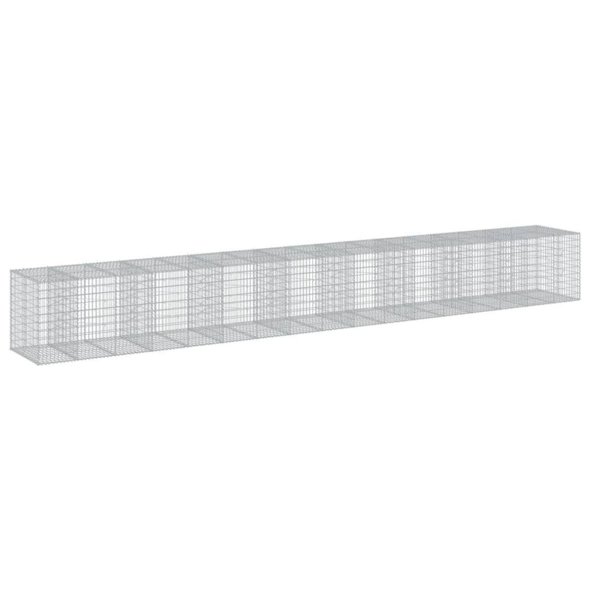 vidaXL Συρματοκιβώτιο με Κάλυμμα 950x100x100εκ από Γαλβανισμένο Χάλυβα