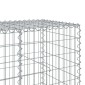 vidaXL Συρματοκιβώτιο με Κάλυμμα 1000x100x100 εκ Γαλβανισμένο Χάλυβα