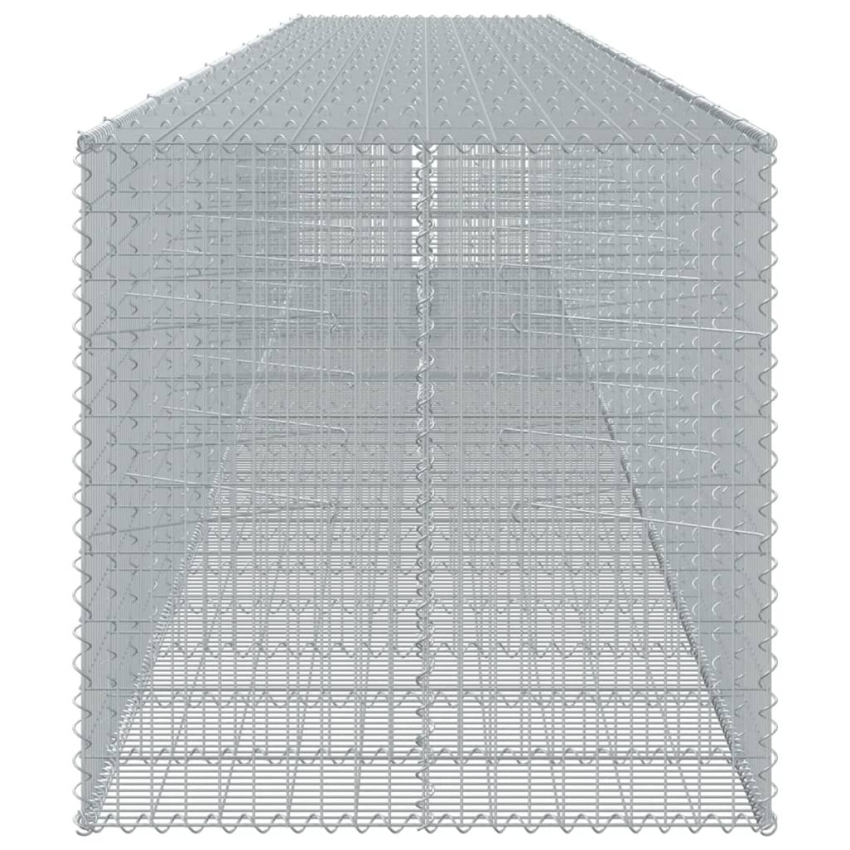 vidaXL Συρματοκιβώτιο με Κάλυμμα 1050x100x100 εκ. Γαλβανισμένο Χάλυβα