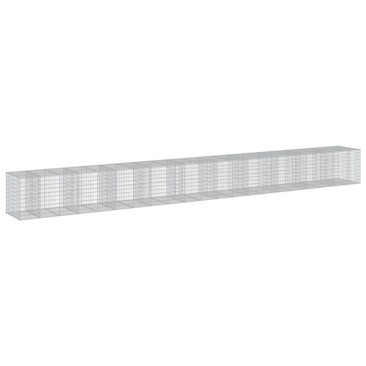 vidaXL Συρματοκιβώτιο με Κάλυμμα 1050x100x100 εκ. Γαλβανισμένο Χάλυβα