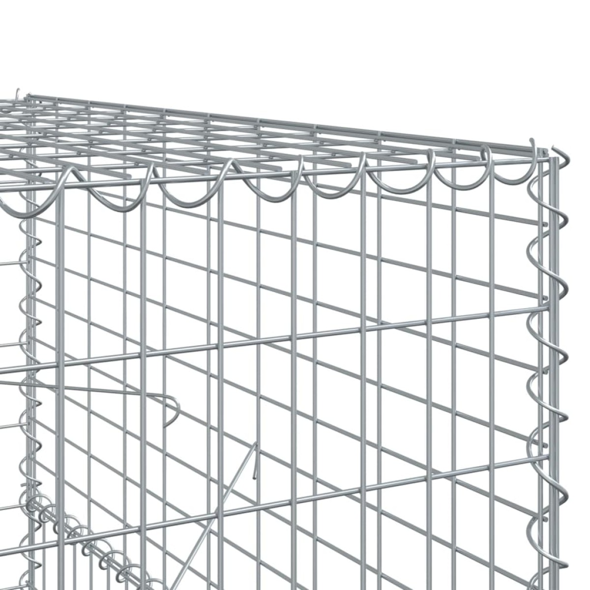 vidaXL Συρματοκιβώτιο με Κάλυμμα 200x100x150εκ από Γαλβανισμένο Χάλυβα