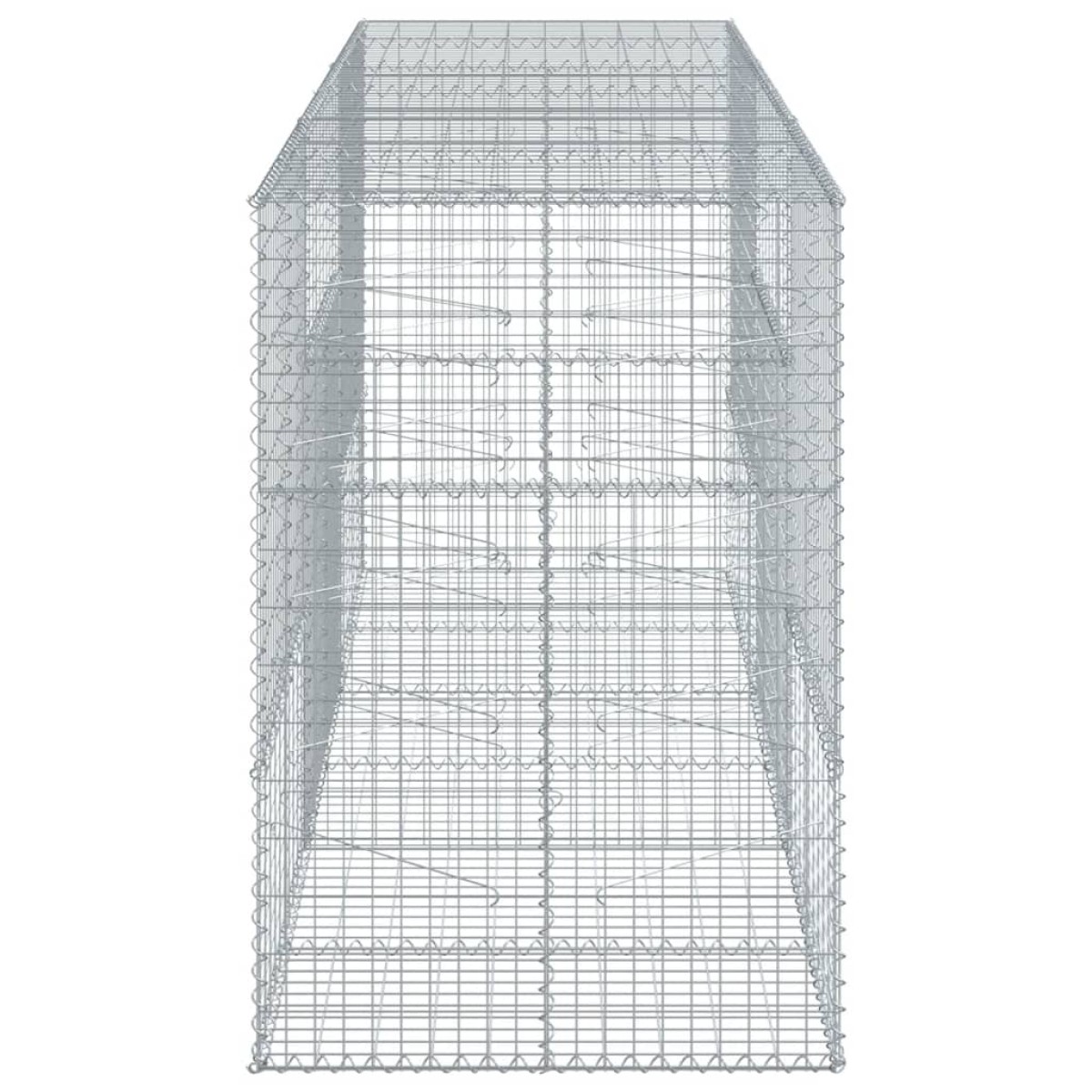 vidaXL Συρματοκιβώτιο με Κάλυμμα 300x100x150εκ από Γαλβανισμένο Χάλυβα