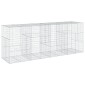 vidaXL Συρματοκιβώτιο με Κάλυμμα 400x100x150εκ από Γαλβανισμένο Χάλυβα