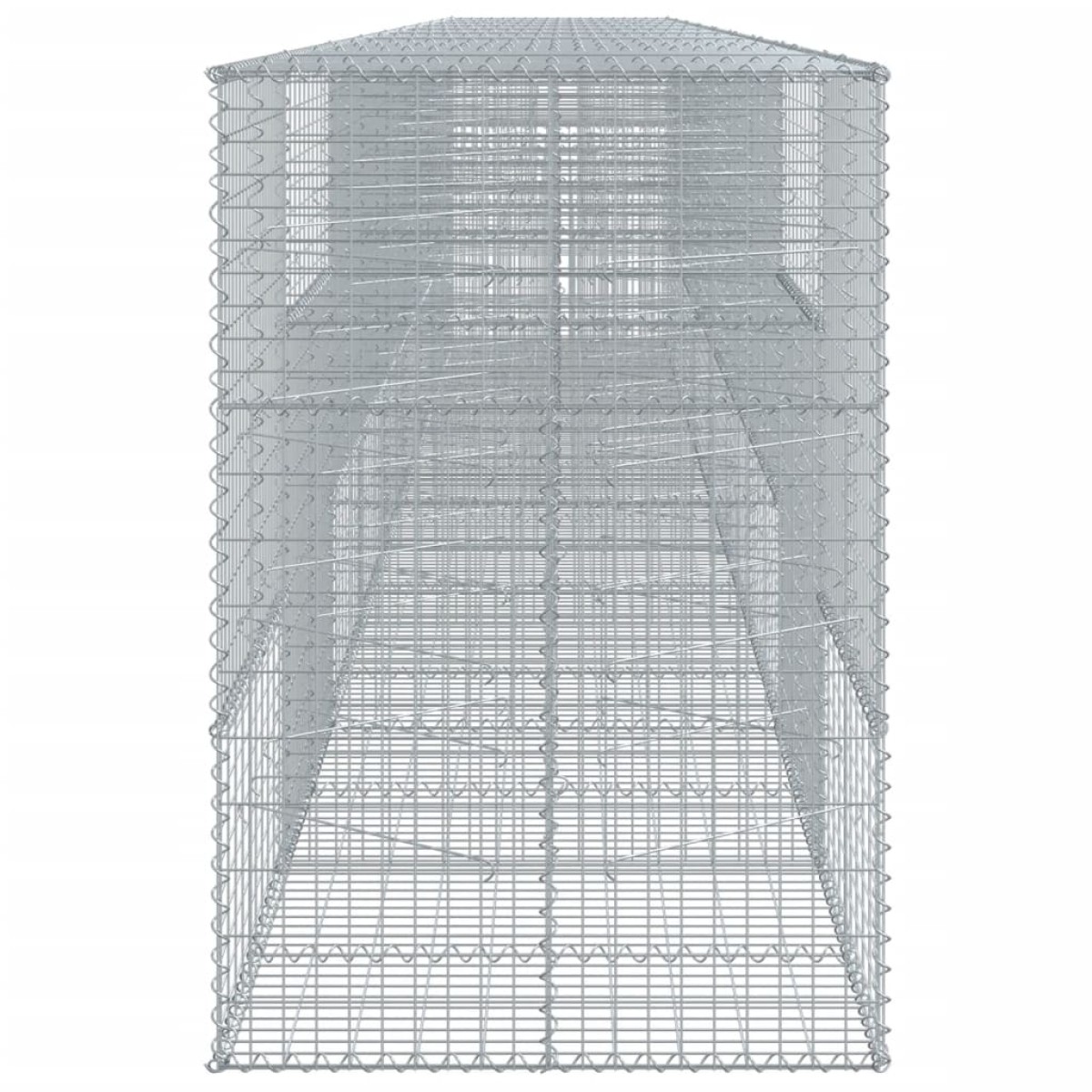 vidaXL Συρματοκιβώτιο με Κάλυμμα 900x100x150εκ από Γαλβανισμένο Χάλυβα