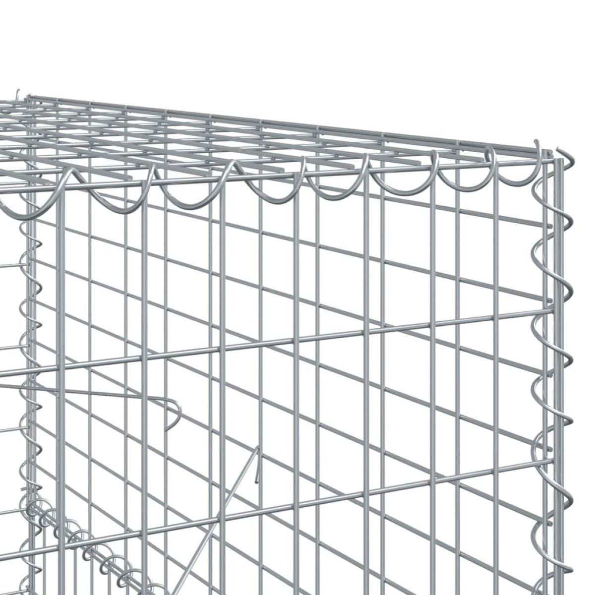vidaXL Συρματοκιβώτιο με Κάλυμμα 1100x100x150 εκ. Γαλβανισμένο Χάλυβα