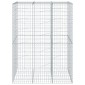 vidaXL Συρματοκιβώτιο με Κάλυμμα 150x100x200εκ από Γαλβανισμένο Χάλυβα