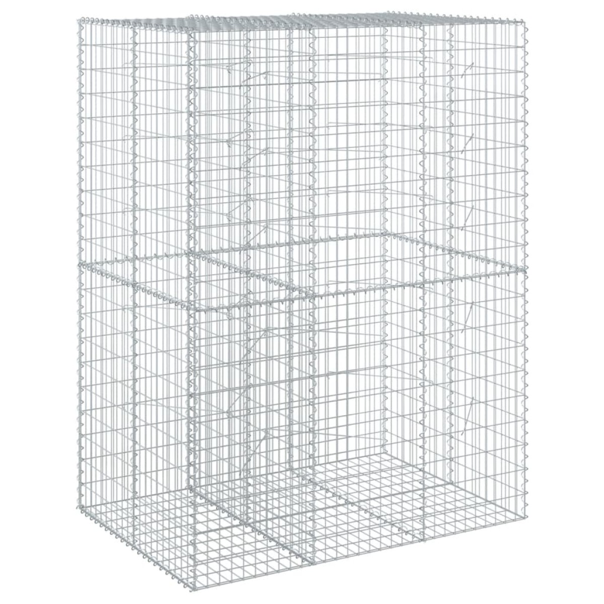 vidaXL Συρματοκιβώτιο με Κάλυμμα 150x100x200εκ από Γαλβανισμένο Χάλυβα