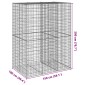vidaXL Συρματοκιβώτιο με Κάλυμμα 150x100x200εκ από Γαλβανισμένο Χάλυβα