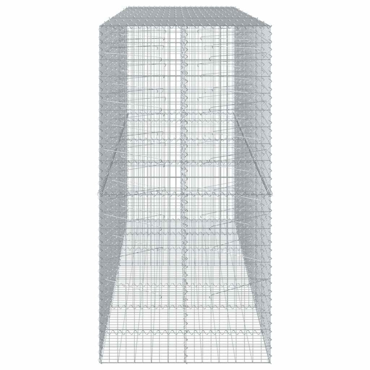vidaXL Συρματοκιβώτιο με Κάλυμμα 350x100x200εκ από Γαλβανισμένο Χάλυβα