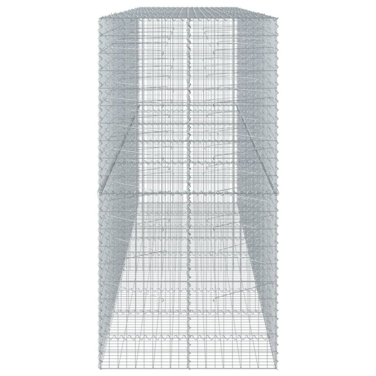 vidaXL Συρματοκιβώτιο με Κάλυμμα 450x100x200εκ από Γαλβανισμένο Χάλυβα
