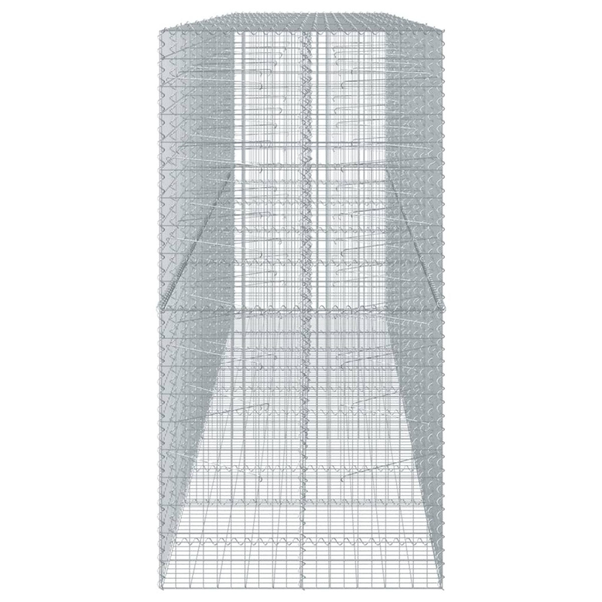 vidaXL Συρματοκιβώτιο με Κάλυμμα 500x100x200εκ από Γαλβανισμένο Χάλυβα