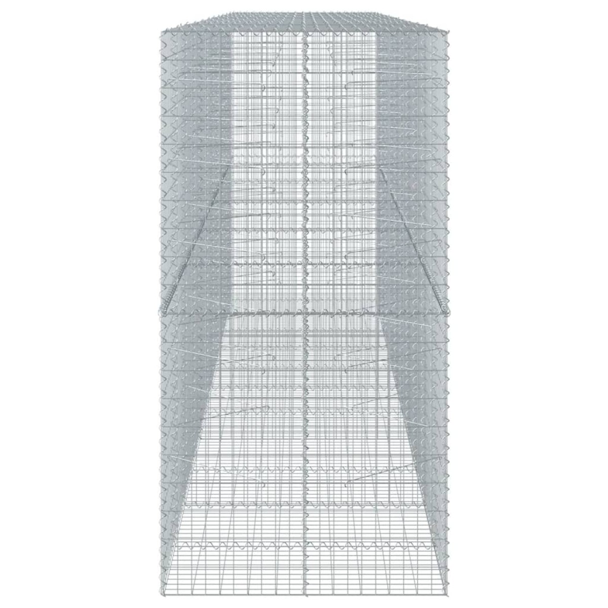 vidaXL Συρματοκιβώτιο με Κάλυμμα 550x100x200εκ από Γαλβανισμένο Χάλυβα