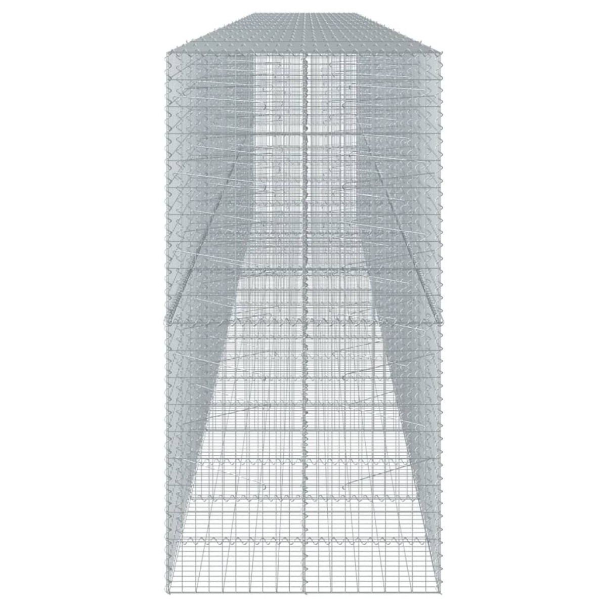 vidaXL Συρματοκιβώτιο με Κάλυμμα 900x100x200εκ από Γαλβανισμένο Χάλυβα