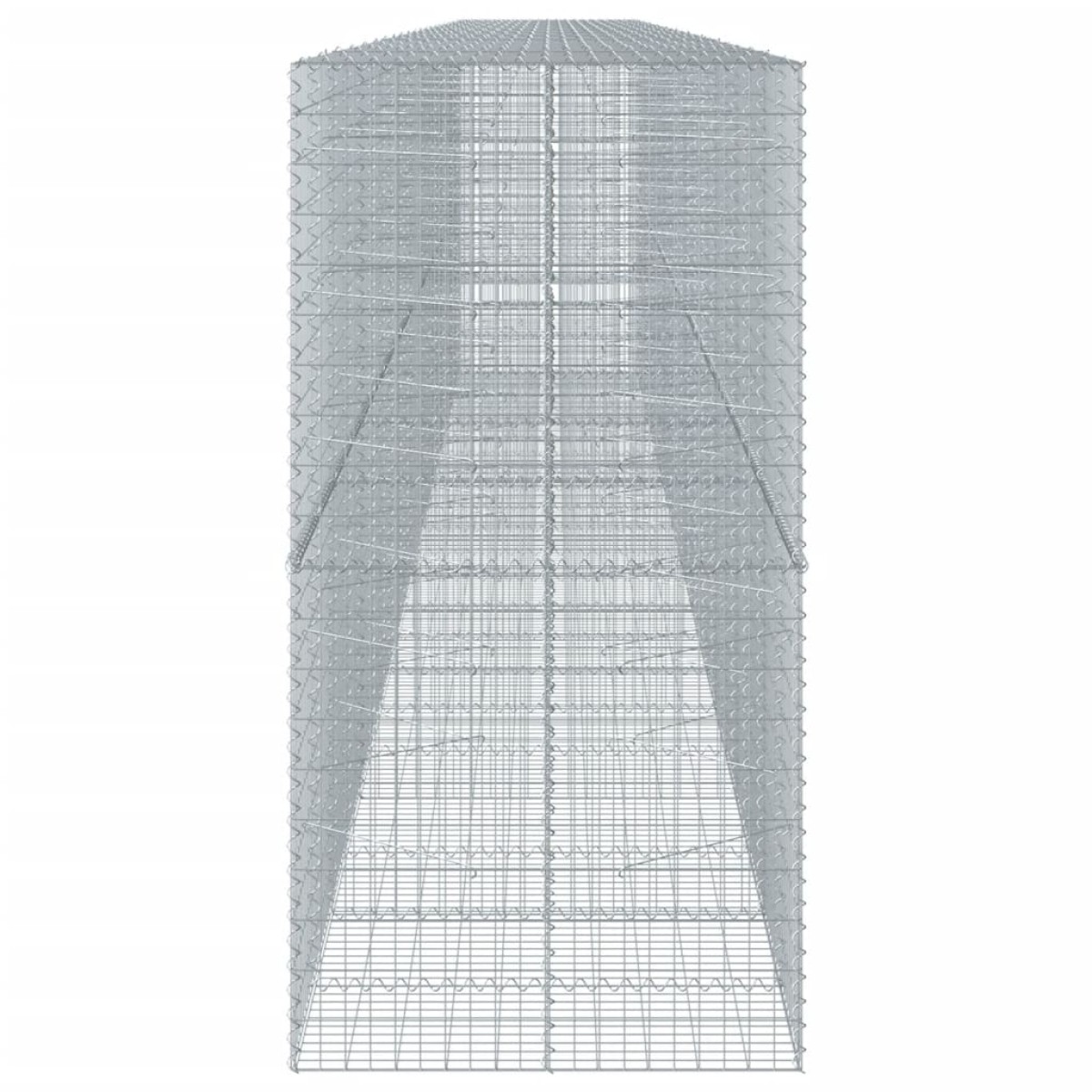 vidaXL Συρματοκιβώτιο με Κάλυμμα 1100x100x200 εκ. Γαλβανισμένο Χάλυβα