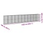 vidaXL Συρματοκιβώτιο με Κάλυμμα 1100x100x200 εκ. Γαλβανισμένο Χάλυβα