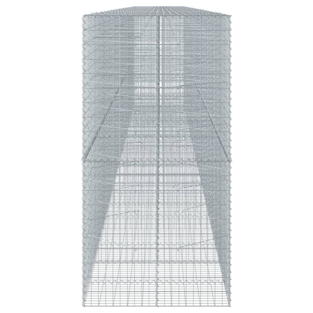 vidaXL Συρματοκιβώτιο με Κάλυμμα 1150x100x200 εκ Γαλβανισμένο Χάλυβα