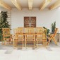 vidaXL Σετ Τραπεζαρίας Κήπου 9 Τεμαχίων 180x90x75 εκ. από Μασίφ Ξύλο Ακακίας