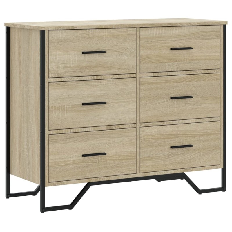 vidaXL Συρταριέρα Sonoma Δρυς 91x35,5x74,5 εκ. από Επεξεργ. Ξύλο