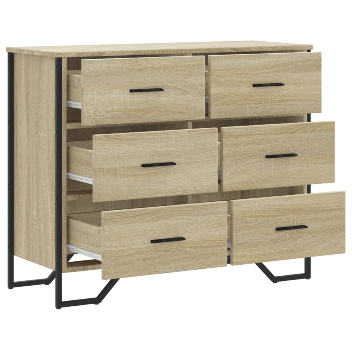 vidaXL Συρταριέρα Sonoma Δρυς 91x35,5x74,5 εκ. από Επεξεργ. Ξύλο