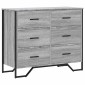 vidaXL Συρταριέρα Γκρι Sonoma 91x35,5x74,5 εκ. από Επεξεργ. Ξύλο