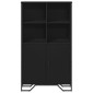 vidaXL Ντουλάπι Μαύρο 79,5x35,5x137,5 εκ. Επεξεργασμένο Ξύλο
