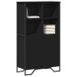 vidaXL Ντουλάπι Μαύρο 79,5x35,5x137,5 εκ. Επεξεργασμένο Ξύλο