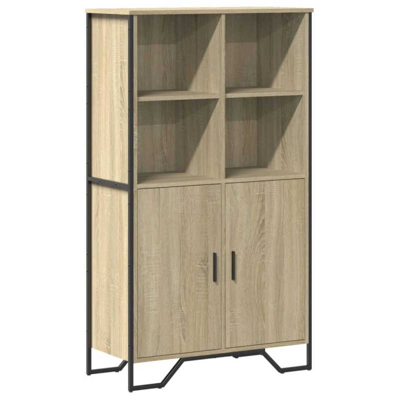 vidaXL Ντουλάπι Sonoma Δρυς 79,5x35,5x137,5 εκ. Επεξεργασμένο Ξύλο