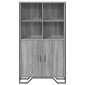 vidaXL Ντουλάπι Γκρι Sonoma 79,5x35,5x137,5 εκ. Επεξεργασμένο Ξύλο
