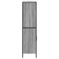 vidaXL Ντουλάπι Γκρι Sonoma 79,5x35,5x137,5 εκ. Επεξεργασμένο Ξύλο