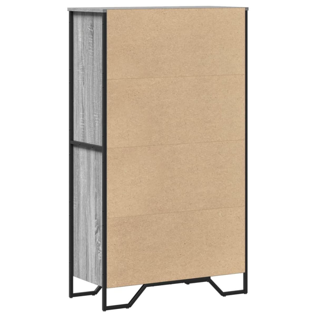 vidaXL Ντουλάπι Γκρι Sonoma 79,5x35,5x137,5 εκ. Επεξεργασμένο Ξύλο
