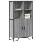 vidaXL Ντουλάπι Γκρι Sonoma 79,5x35,5x137,5 εκ. Επεξεργασμένο Ξύλο