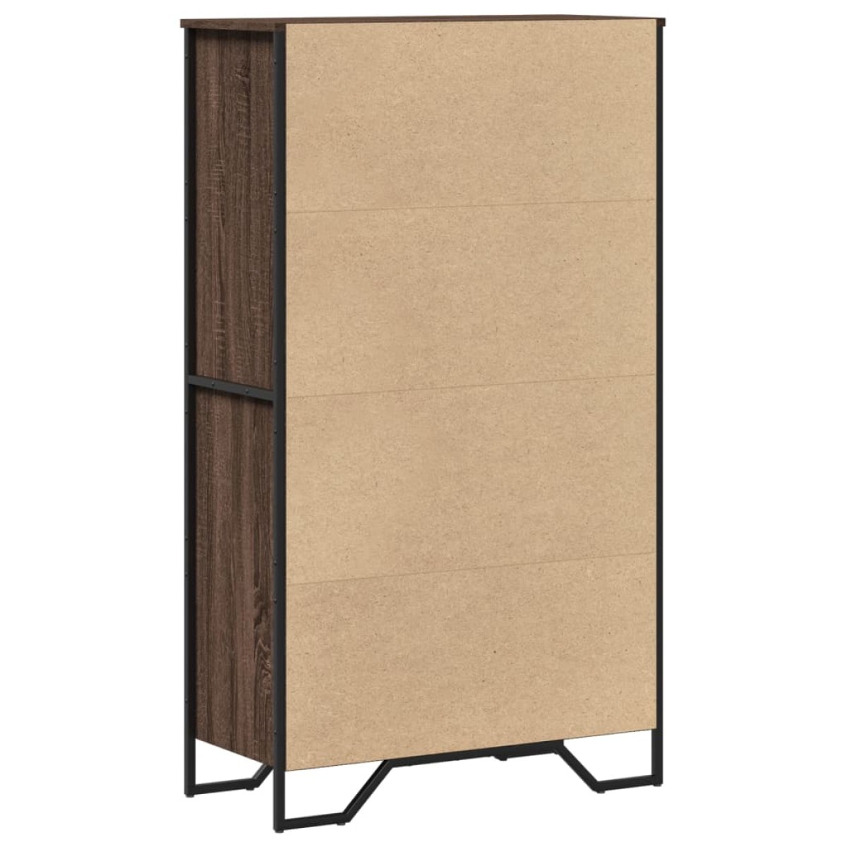 vidaXL Ντουλάπι Καφέ Δρυς 79,5x35,5x137,5 εκ. Επεξεργασμένο Ξύλο