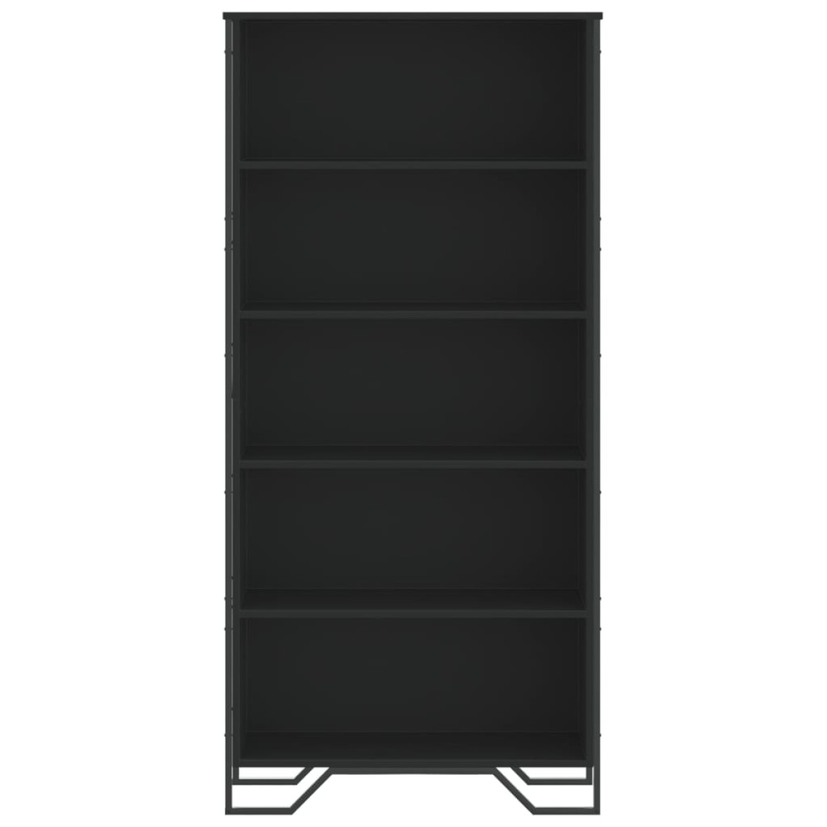 vidaXL Βιβλιοθήκη Μαύρη 80x31x169 εκ. από Επεξεργασμένο Ξύλο