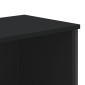 vidaXL Βιβλιοθήκη Μαύρη 80x31x169 εκ. από Επεξεργασμένο Ξύλο