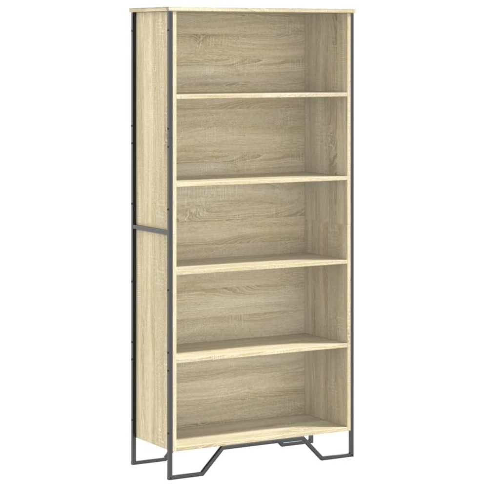 vidaXL Βιβλιοθήκη Χρώμα Sonoma Δρυς 80x31x169 εκ. Επεξεργασμένο Ξύλο