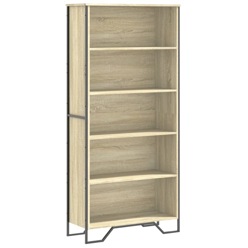 vidaXL Βιβλιοθήκη Χρώμα Sonoma Δρυς 80x31x169 εκ. Επεξεργασμένο Ξύλο