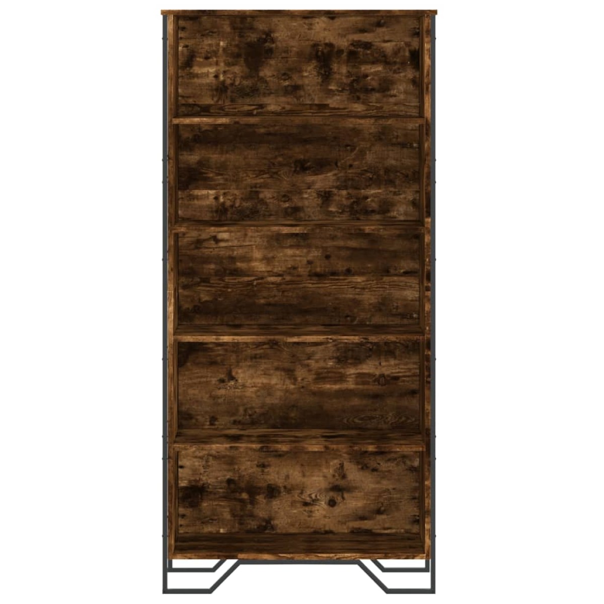 vidaXL Βιβλιοθήκη Καπνιστή Δρυς 80x31x169 εκ. από Επεξεργασμένο Ξύλο