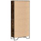 vidaXL Βιβλιοθήκη Καπνιστή Δρυς 80x31x169 εκ. από Επεξεργασμένο Ξύλο