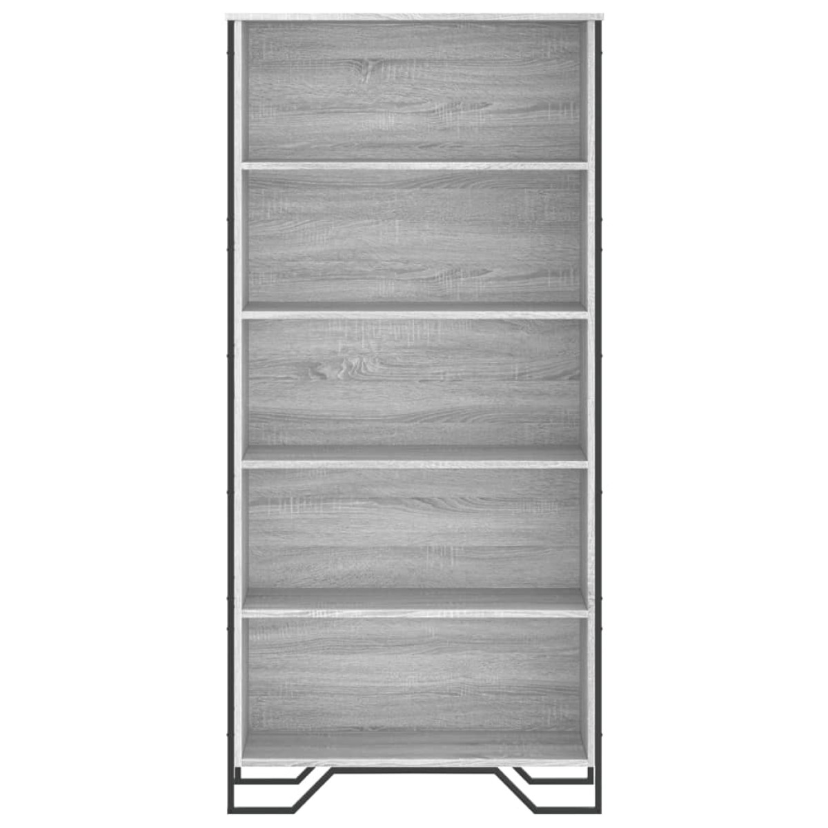 vidaXL Βιβλιοθήκη Γκρι Sonoma 80x31x169 εκ. από Επεξεργασμένο Ξύλο