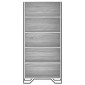 vidaXL Βιβλιοθήκη Γκρι Sonoma 80x31x169 εκ. από Επεξεργασμένο Ξύλο