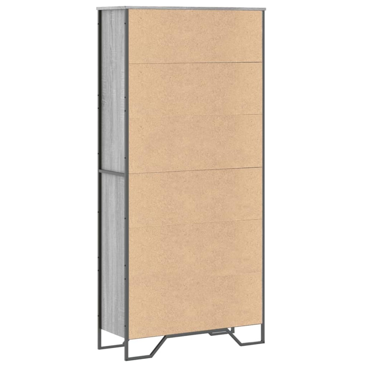 vidaXL Βιβλιοθήκη Γκρι Sonoma 80x31x169 εκ. από Επεξεργασμένο Ξύλο