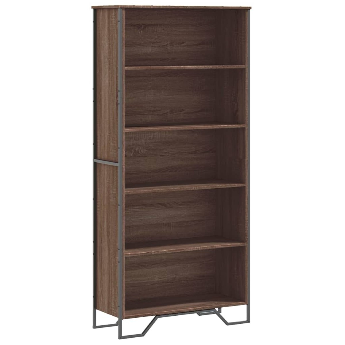 vidaXL Βιβλιοθήκη Καφέ Δρυς 80x31x169 εκ. από Επεξεργασμένο Ξύλο