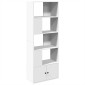 vidaXL Βιβλιοθήκη Λευκή 70x36x189 εκ. από Επεξεργασμένο Ξύλο