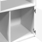 vidaXL Βιβλιοθήκη Λευκή 70x36x189 εκ. από Επεξεργασμένο Ξύλο