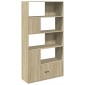 vidaXL Βιβλιοθήκη Sonoma Δρυς 100x36x189 εκ. από Επεξεργασμένο Ξύλο