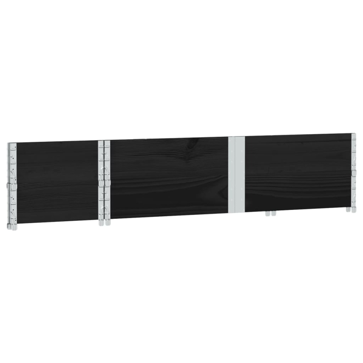 vidaXL Ζαρντινιέρα Κήπου Μαύρη 150x50 εκ. από Μασίφ Ξύλο Πεύκου